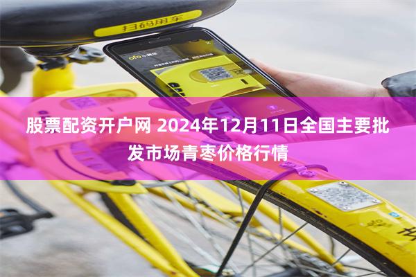 股票配资开户网 2024年12月11日全国主要批发市场青枣价格行情